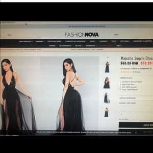 Sparkly fashion nova dress
